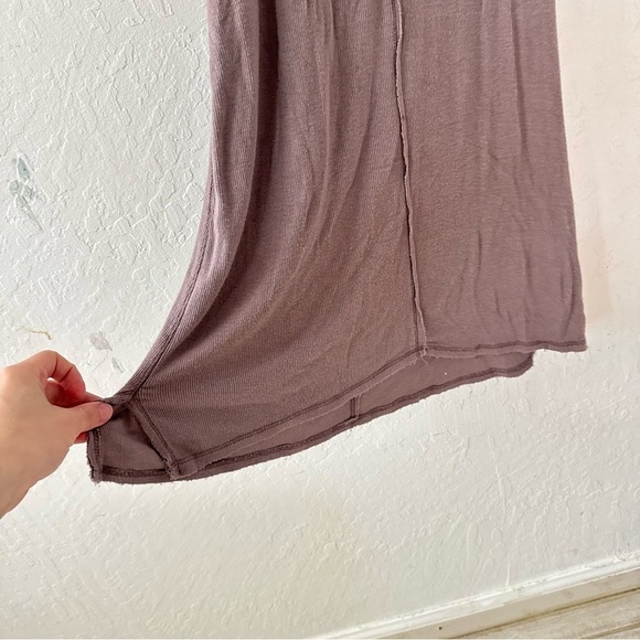 Free People Intimately Smoke Purple Slinky Ribbed Tank Slip Dress S - Picture 3 of 8